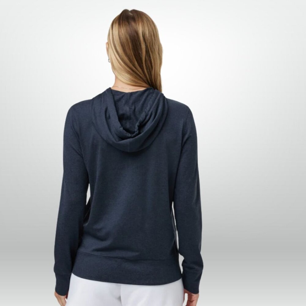 Vuori Women's Halo Performance Hoodie 2.0 - Medium - Midnight Heather - Like New - Picture 3 of 5